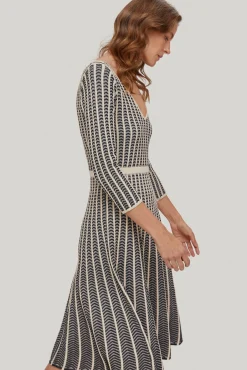 Vestido Midi Zigzag Bicolor^Pedro del Hierro Sale