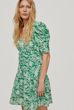 Vestido Mini Estampado Floral Manga Frunces.^Pedro del Hierro Cheap