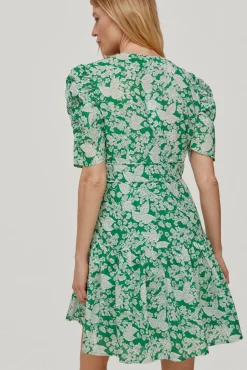 Vestido Mini Estampado Floral Manga Frunces.^Pedro del Hierro Cheap