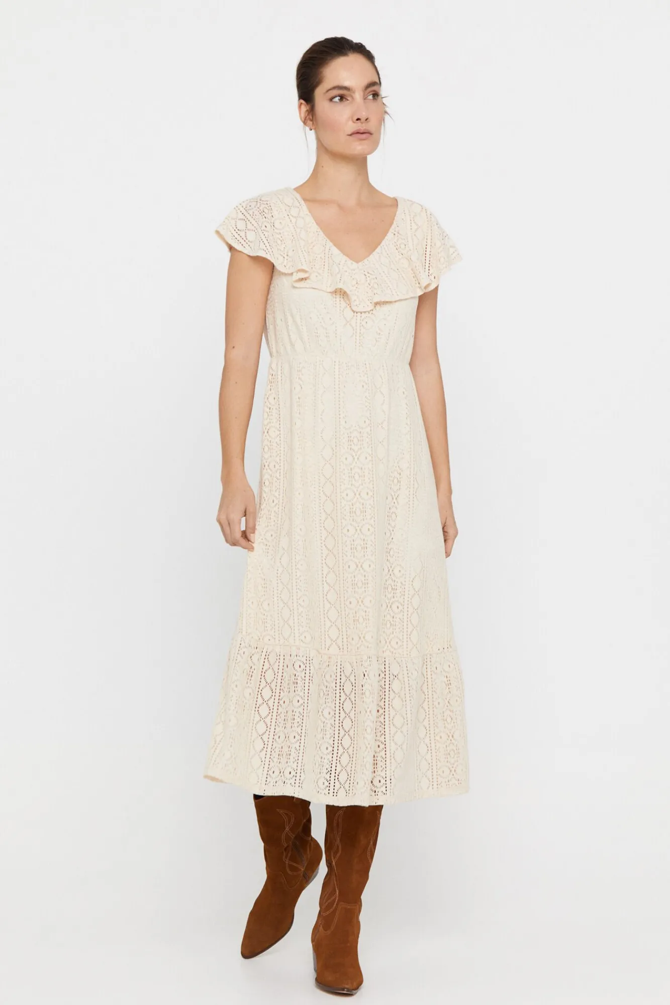 Vestido Punto Calado^Cortefiel Fashion