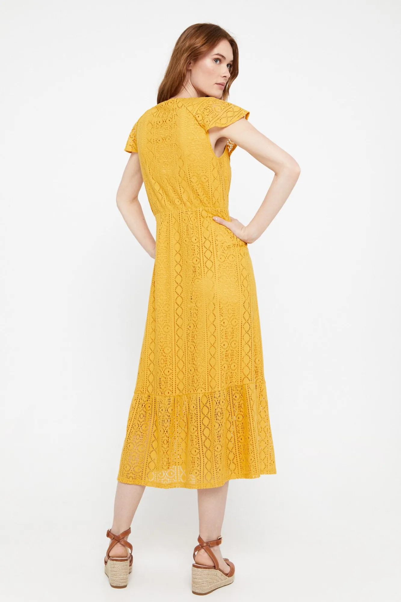 Vestido Punto Calado^Cortefiel New