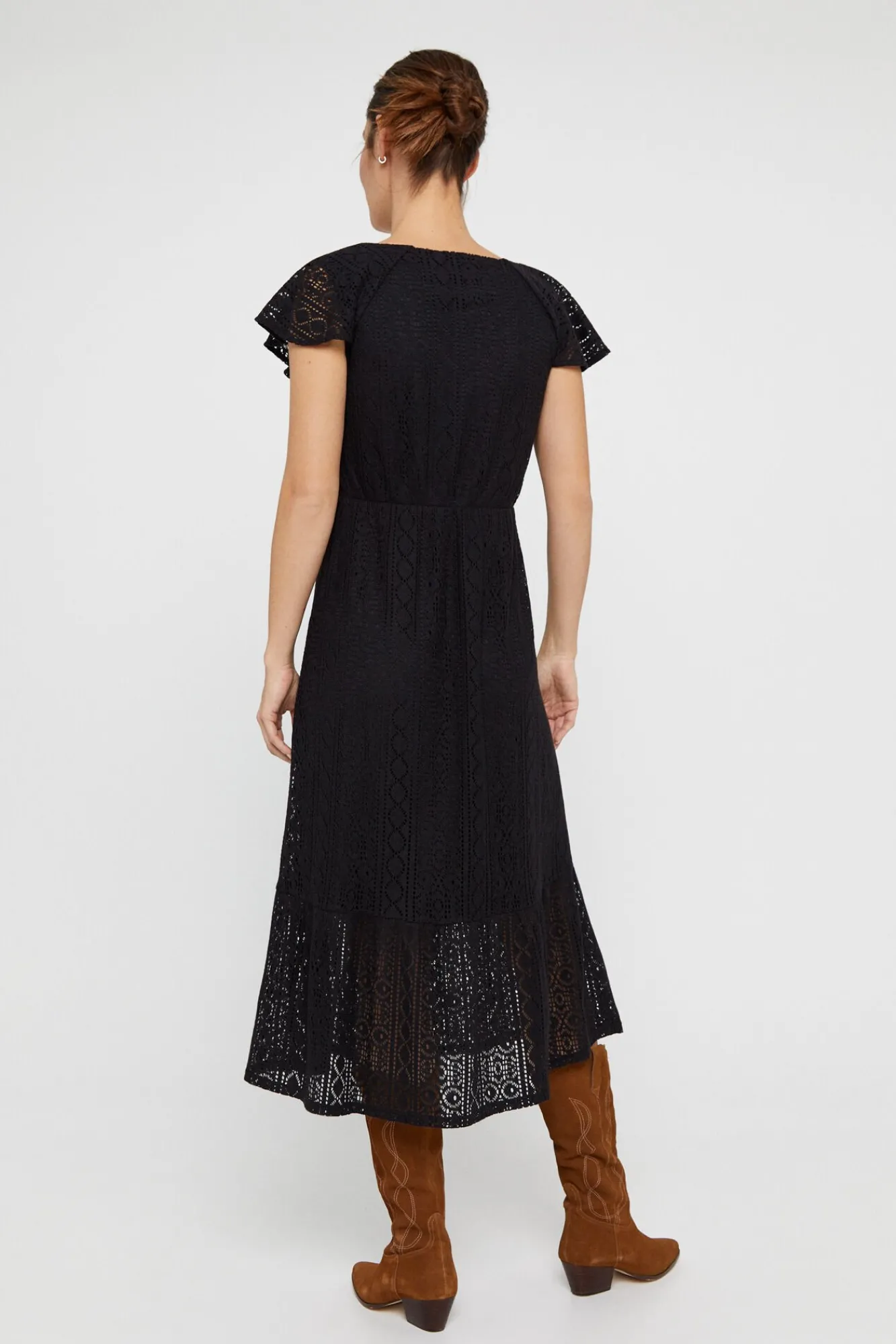 Vestido Punto Calado^Cortefiel Cheap