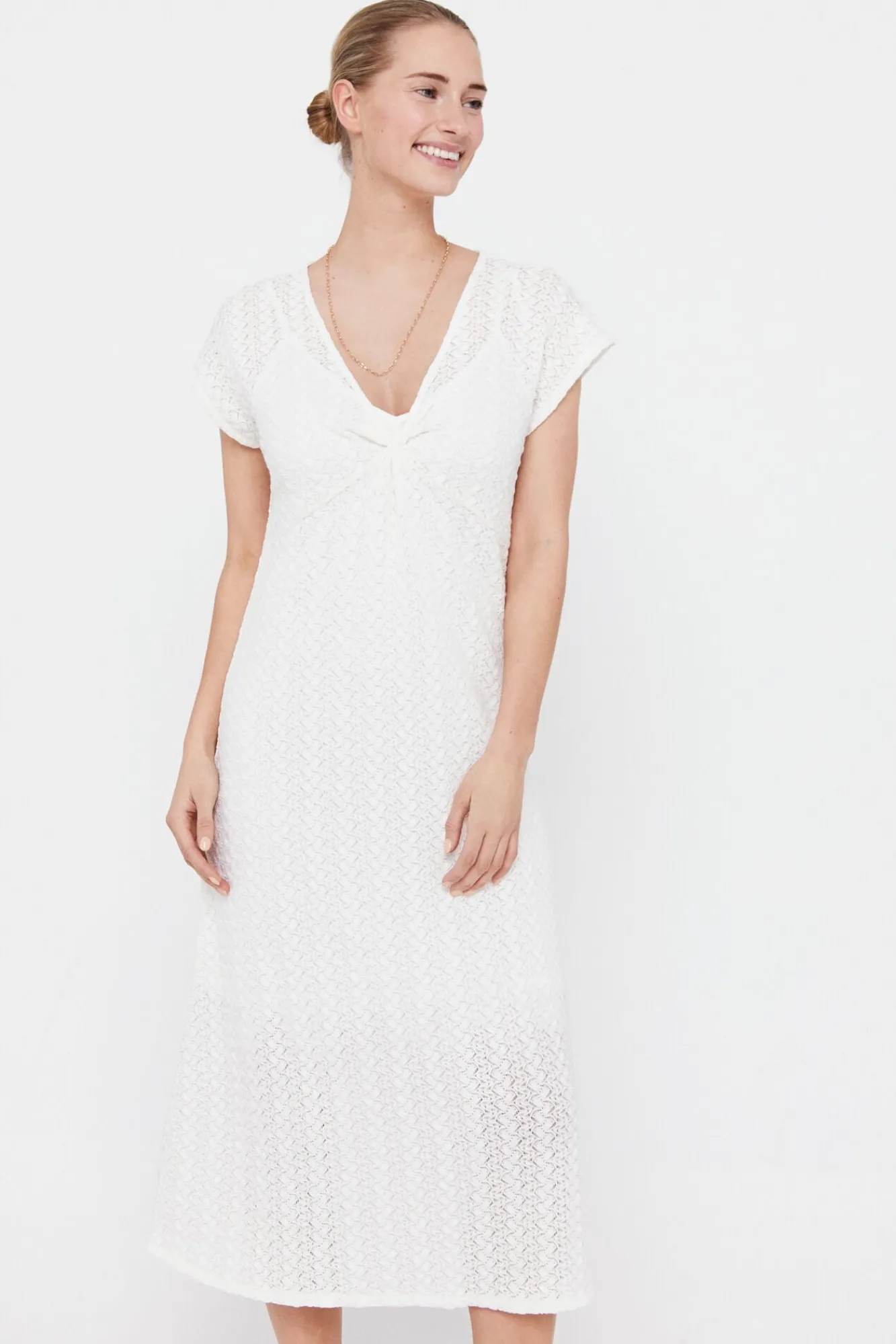 Vestido Punto Plisado Multicolor^Cortefiel Best Sale