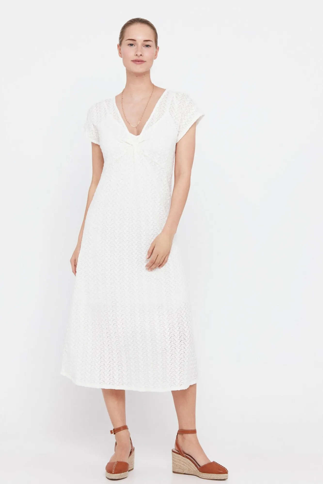 Vestido Punto Plisado Multicolor^Cortefiel Best Sale