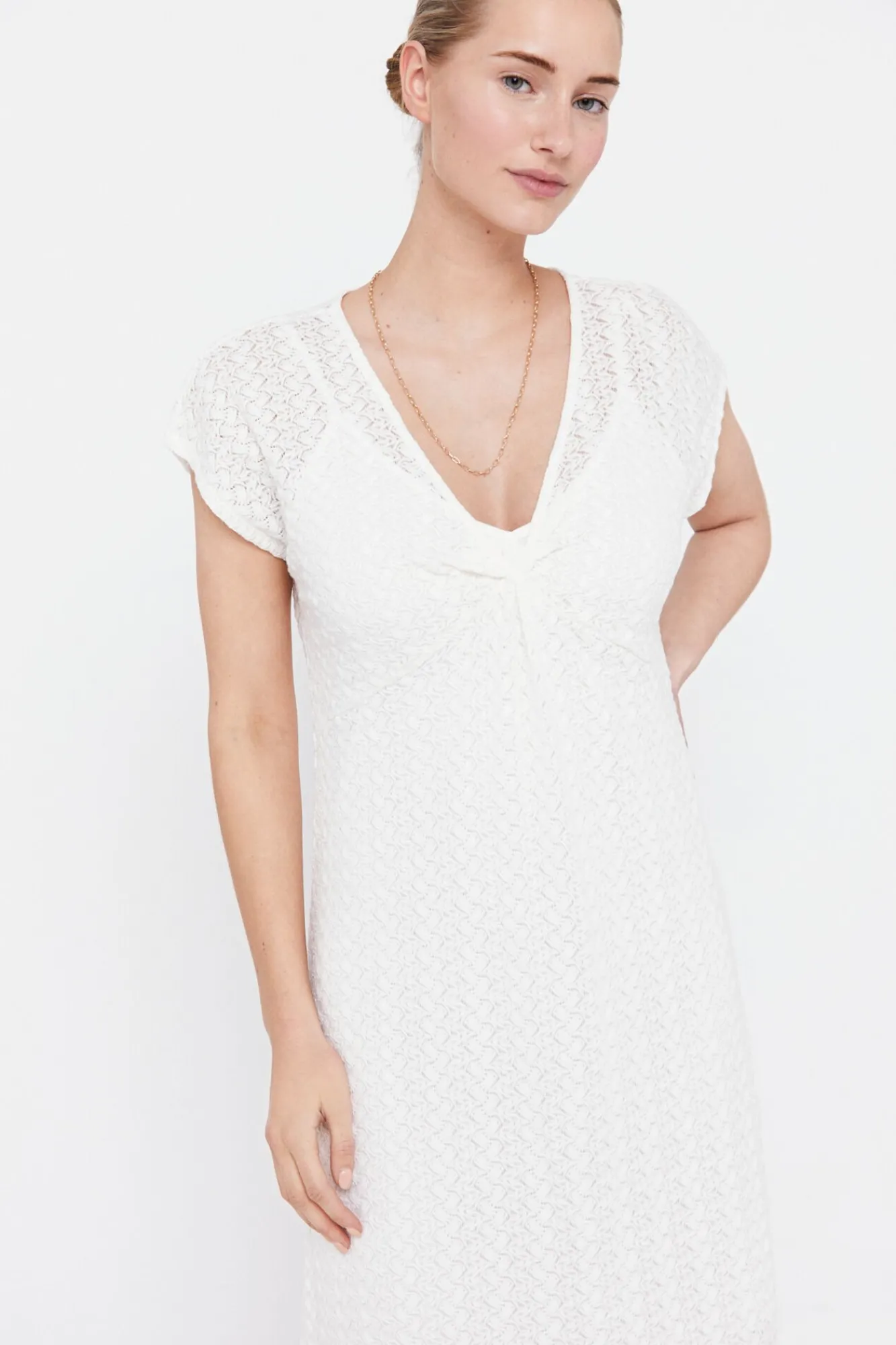 Vestido Punto Plisado Multicolor^Cortefiel Best Sale