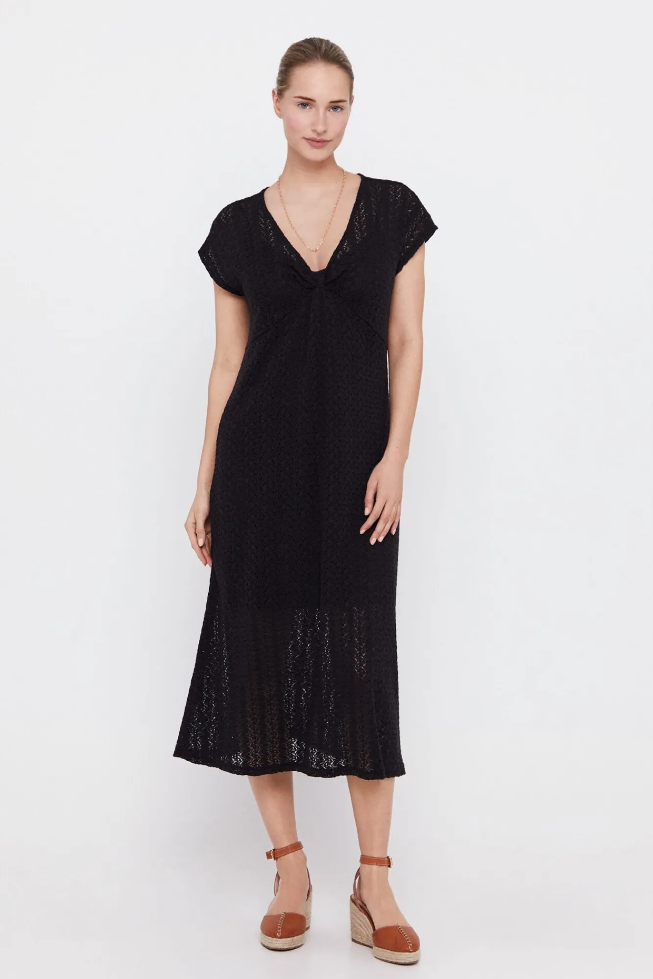 Vestido Punto Plisado Multicolor^Cortefiel Flash Sale