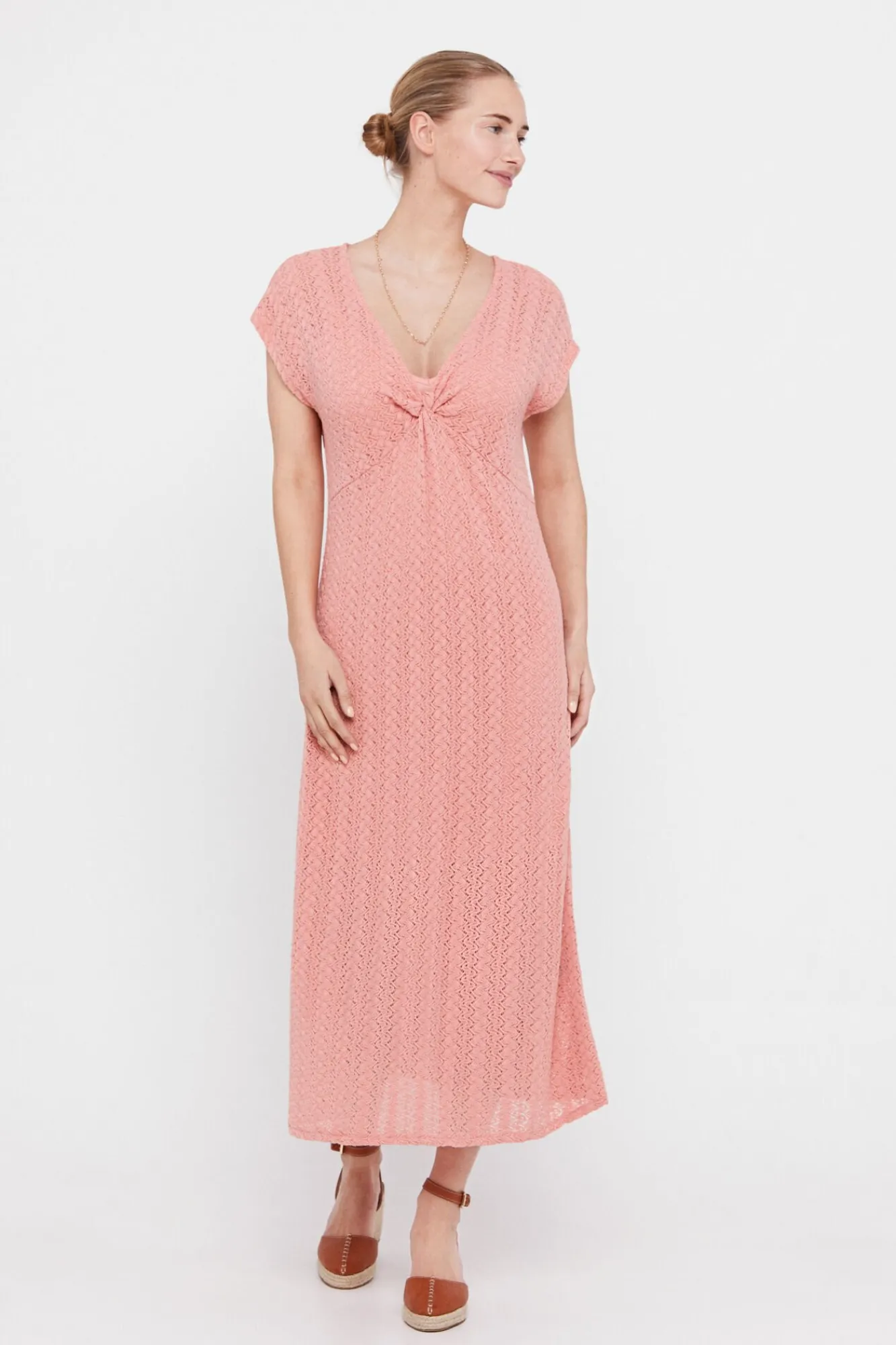 Vestido Punto Plisado Multicolor^Cortefiel Flash Sale