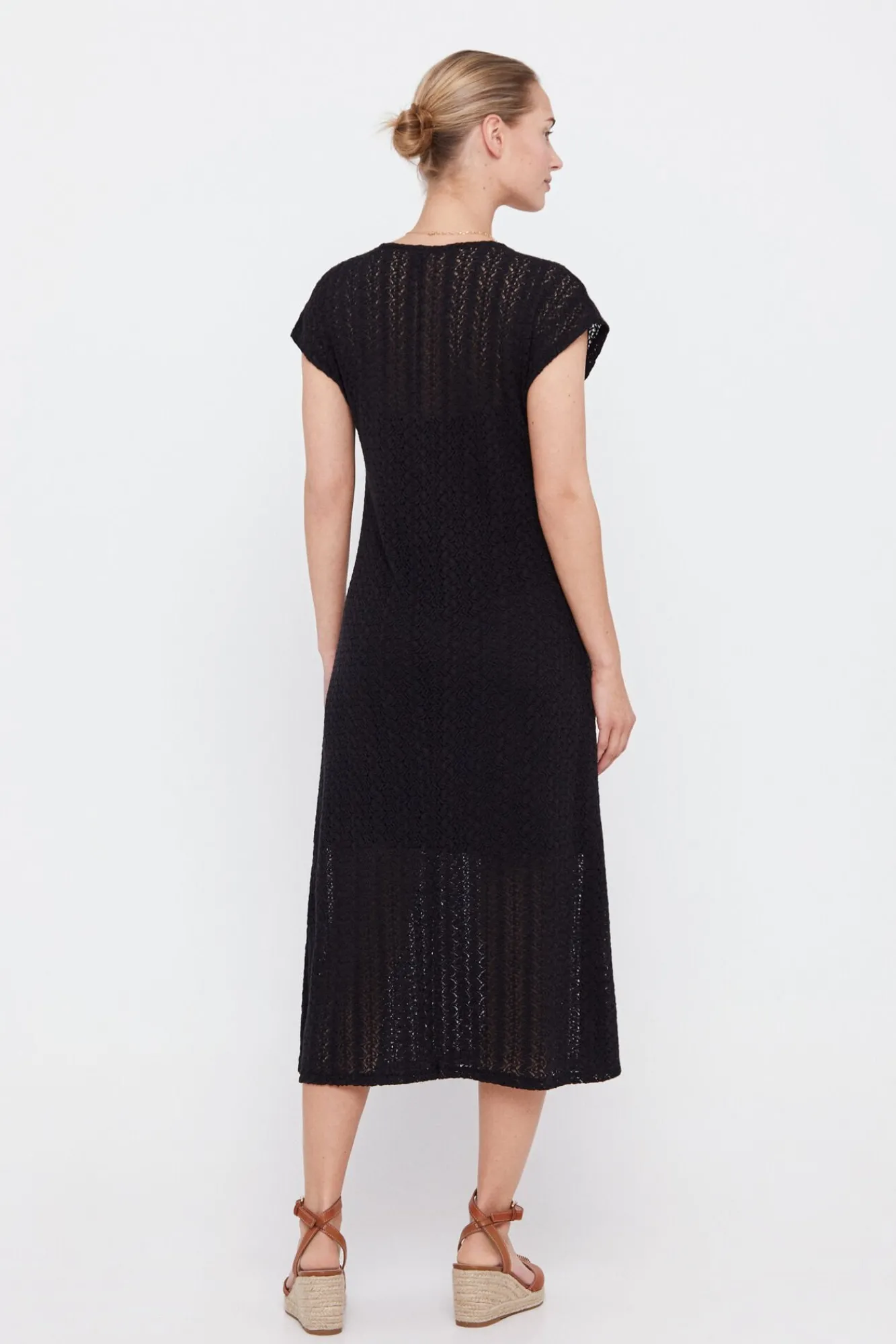 Vestido Punto Plisado Multicolor^Cortefiel Flash Sale