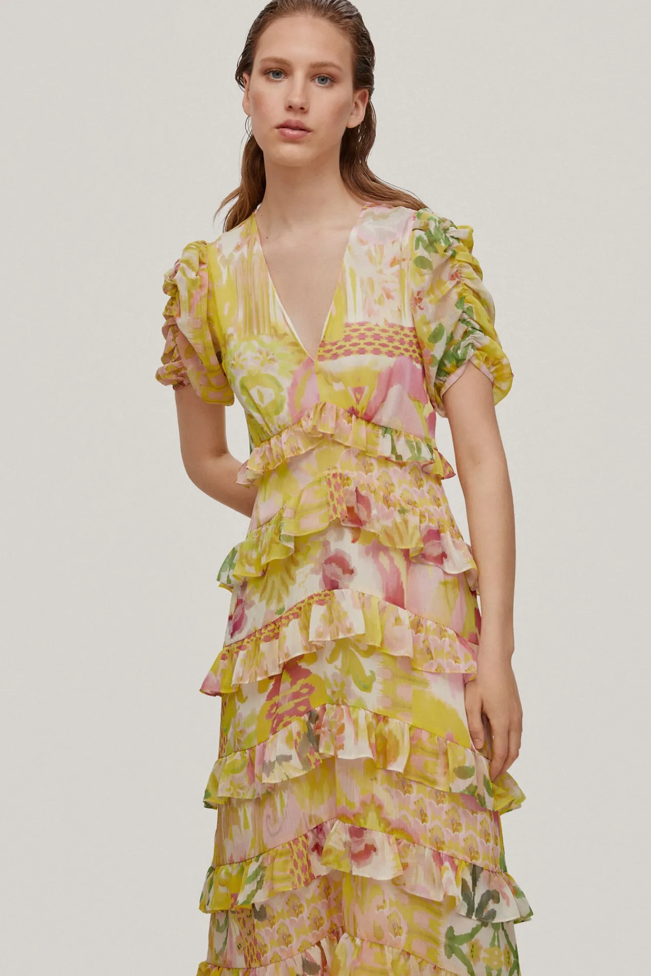 Vestido Vaporoso Volantes^Pedro del Hierro Clearance