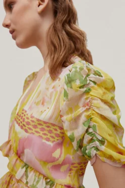 Vestido Vaporoso Volantes^Pedro del Hierro Clearance