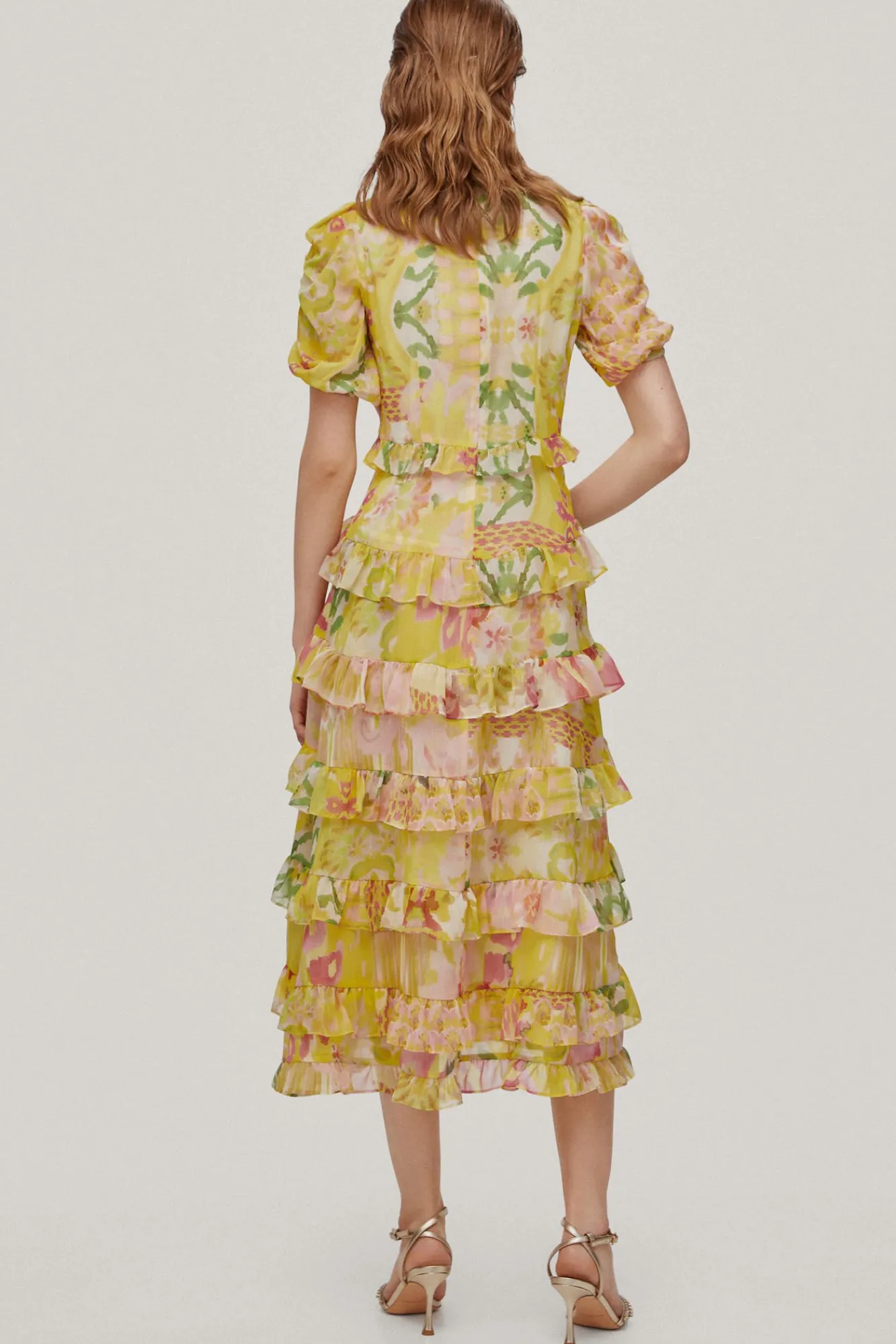Vestido Vaporoso Volantes^Pedro del Hierro Clearance
