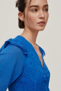 Vestido Viscosa Y Algodon Bordado^Pedro del Hierro Hot