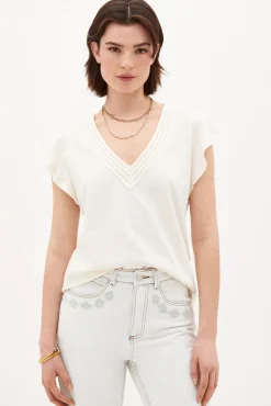 Vicky Camiseta De Algodon Lino^Hoss Intropia Online