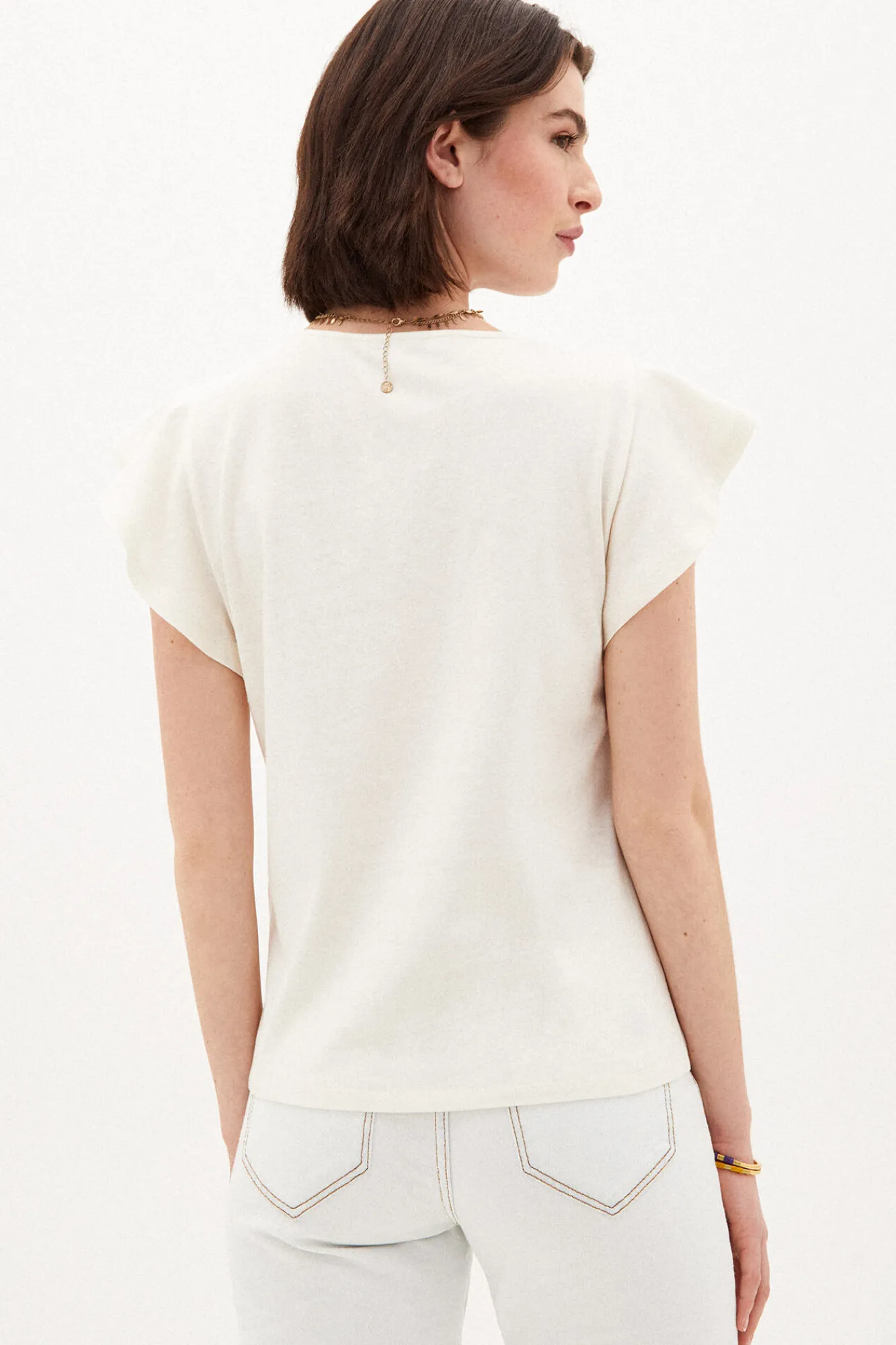 Vicky Camiseta De Algodon Lino^Hoss Intropia Online