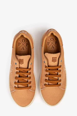 Zapatilla Sneaker Vicort Lona Cuero^Popa Cheap